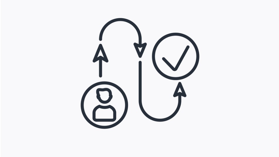 Icono concepto de Customer Journey Map